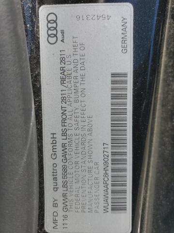 WUAWAAFC6HN902717 - 2017 AUDI RS7 PRESTIGE BLACK photo 13