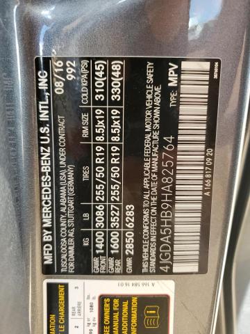 4JGDA5HB9HA825764 - 2017 MERCEDES-BENZ GLE 350 4MATIC SILVER photo 12