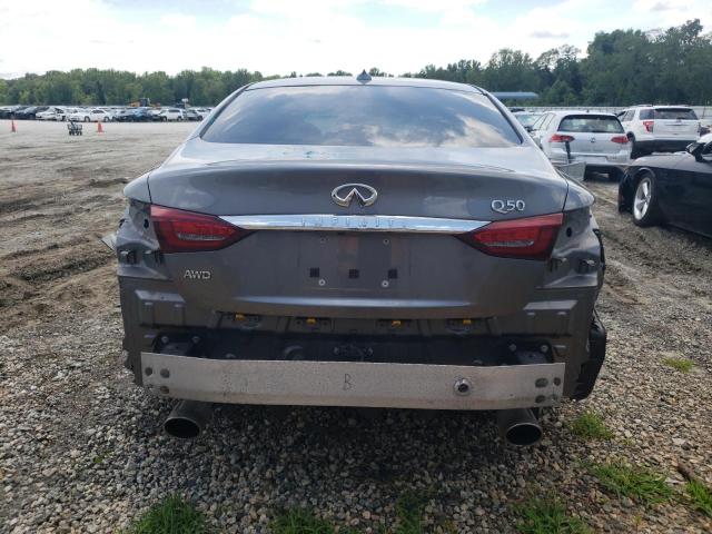 JN1EV7AR7KM551280 - 2019 INFINITI Q50 LUXE GRAY photo 6