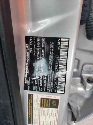 WDCGG8HB0CF832285 - 2012 MERCEDES-BENZ GLK 350 4MATIC SILVER photo 13