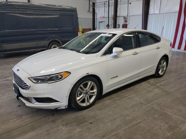 3FA6P0LU3JR163494 - 2018 FORD FUSION SE HYBRID WHITE photo 1