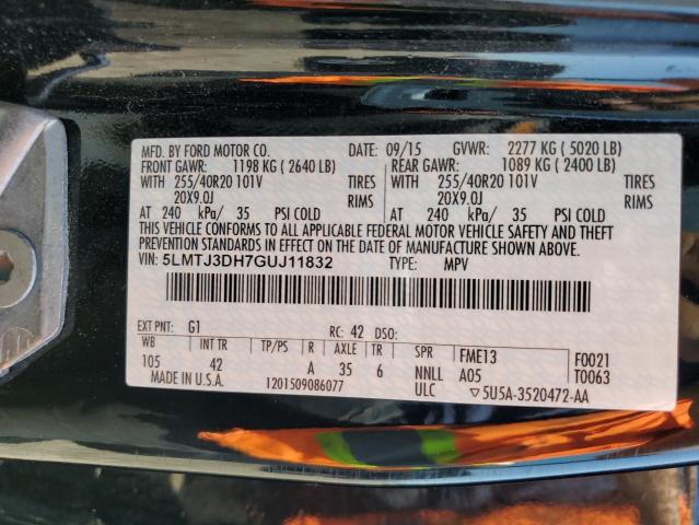 5LMTJ3DH7GUJ11832 - 2016 LINCOLN MKC RESERVE BLACK photo 13