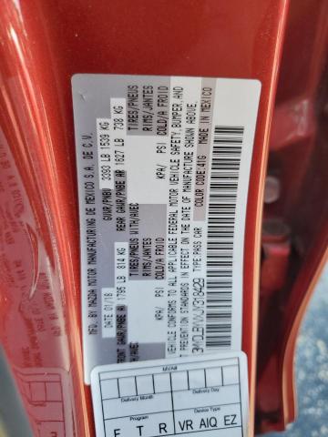 3MYDLBYVXJY318429 - 2018 TOYOTA YARIS IA RED photo 12