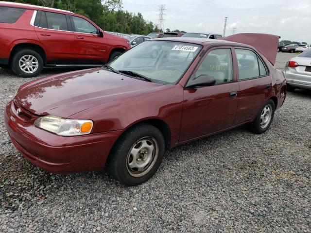 2T1BR12E6YC317652 - 2000 TOYOTA COROLLA VE RED photo 1