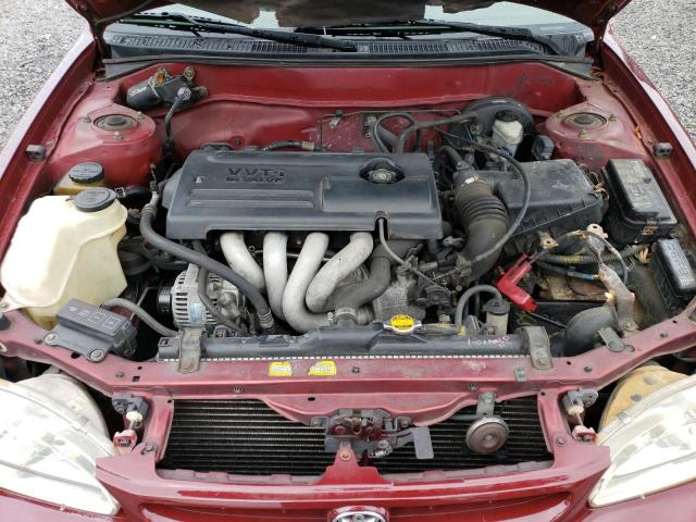 2T1BR12E6YC317652 - 2000 TOYOTA COROLLA VE RED photo 11