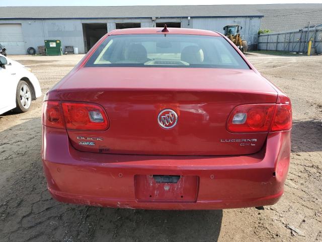 1G4HD57M19U130741 - 2009 BUICK LUCERNE CXL RED photo 6