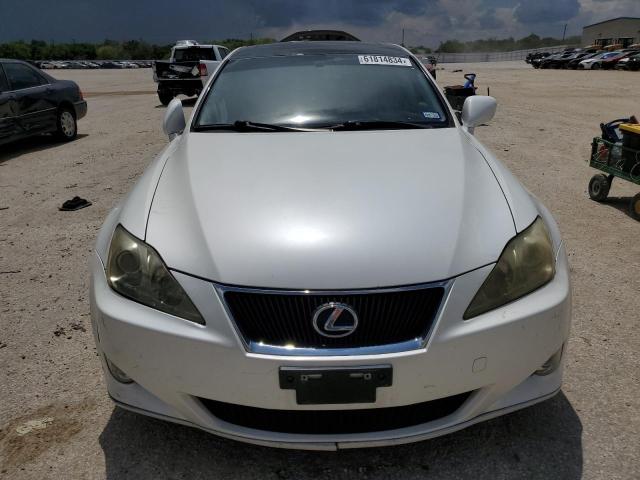 JTHBK262282082531 - 2008 LEXUS IS 250 WHITE photo 5