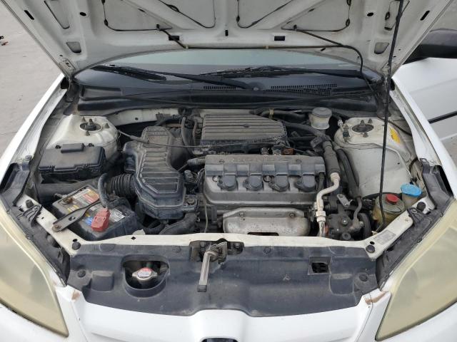 2HGES16314H537292 - 2004 HONDA CIVIC DX VP თეთრი ფოტო 11
