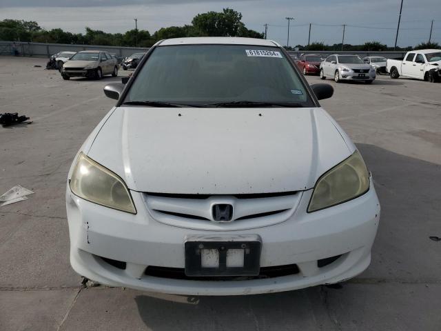 2HGES16314H537292 - 2004 HONDA CIVIC DX VP თეთრი ფოტო 5