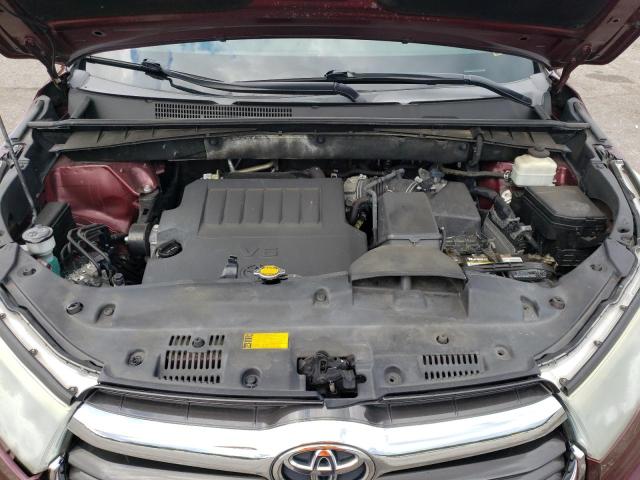 5TDKKRFH4FS063080 - 2015 TOYOTA HIGHLANDER XLE Շագանակագույն լուսանկար 12