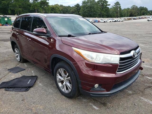 5TDKKRFH4FS063080 - 2015 TOYOTA HIGHLANDER XLE Շագանակագույն լուսանկար 4