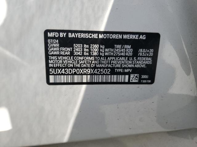 5UX43DP0XR9X42502 - 2024 BMW X3 SDRIVE30I WHITE photo 14
