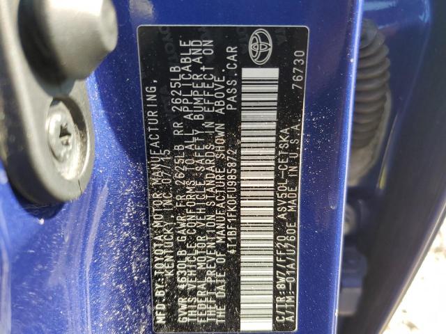 4T1BF1FK0FU985872 - 2015 TOYOTA CAMRY LE BLUE photo 12