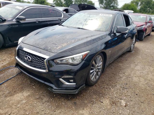 JN1EV7AR6JM438483 - 2018 INFINITI Q50 LUXE BLACK photo 1