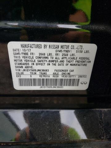 JN1EV7AR6JM438483 - 2018 INFINITI Q50 LUXE BLACK photo 12