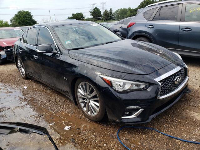 JN1EV7AR6JM438483 - 2018 INFINITI Q50 LUXE BLACK photo 4