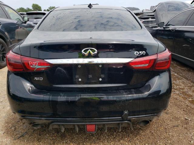 JN1EV7AR6JM438483 - 2018 INFINITI Q50 LUXE BLACK photo 6