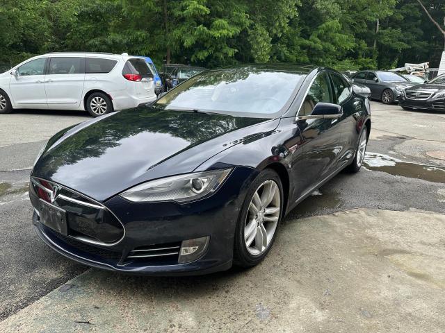 5YJSA1H14EFP41320 - 2014 TESLA MODEL S 蓝色 照片 2