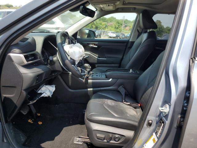 5TDGZRBH7NS202124 - 2022 TOYOTA HIGHLANDER XLE Blau Foto 7