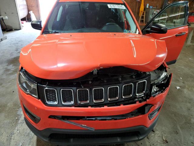 3C4NJDAB6JT127107 - 2018 JEEP COMPASS SPORT ORANGE photo 12