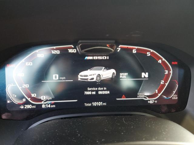 WBAFY4C05NCH82307 - 2022 BMW M850XI WHITE photo 9
