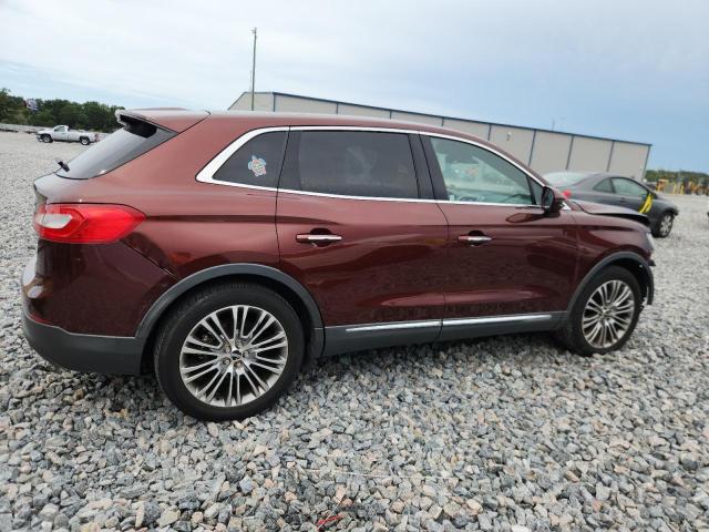 2LMTJ8LR9GBL69578 - 2016 LINCOLN MKX RESERVE BURGUNDY photo 3