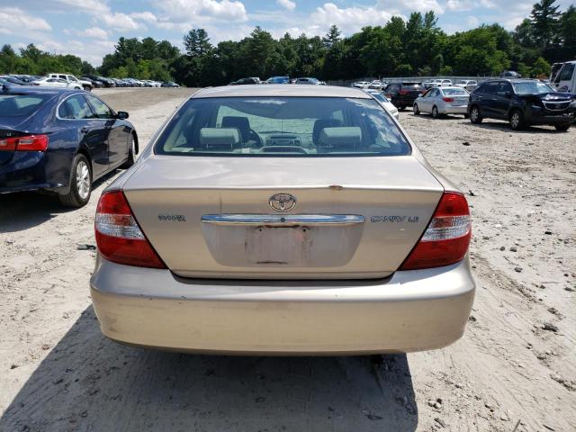 4T1BE32K13U119601 - 2003 TOYOTA CAMRY LE GOLD photo 6