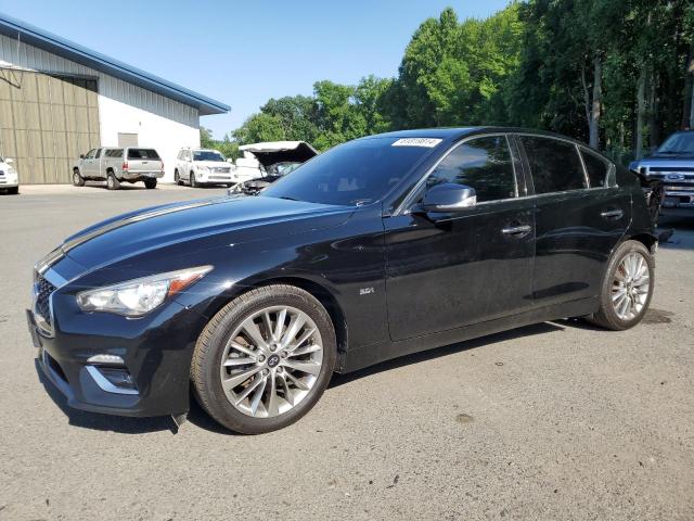 JN1EV7AR4JM435825 - 2018 INFINITI Q50 LUXE BLACK photo 1