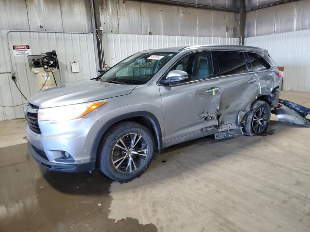 5TDJKRFH8GS261660 - 2016 TOYOTA HIGHLANDER XLE SILVER photo 1