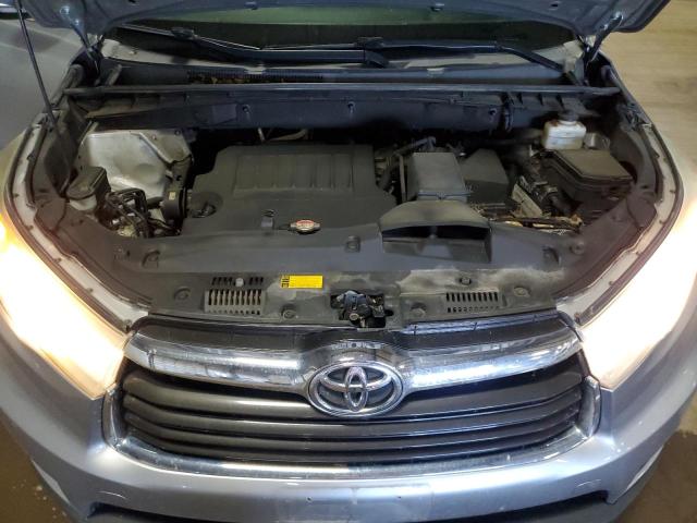 5TDJKRFH8GS261660 - 2016 TOYOTA HIGHLANDER XLE SILVER photo 12
