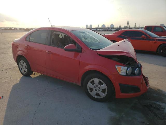 1G1JA5SH7F4127520 - 2015 CHEVROLET SONIC LS 红色 照片 4