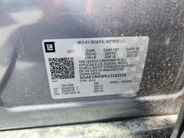 5GAEVAKW0JJ163159 - 2018 BUICK ENCLAVE ESSENCE Gümüş foto 13