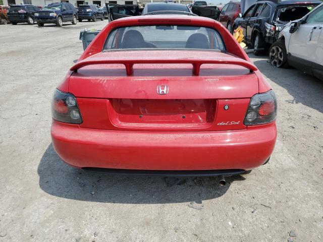 JHMEH6268PS008749 - 1993 HONDA CIVIC DEL SOL SI RED photo 6