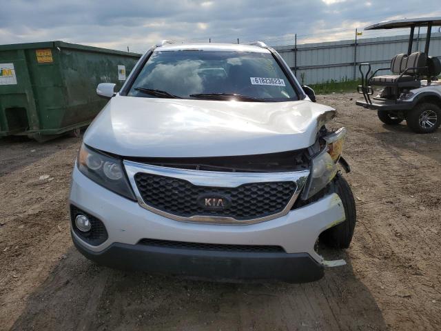 5XYKU3A63DG371445 - 2013 KIA SORENTO EX SILVER photo 5