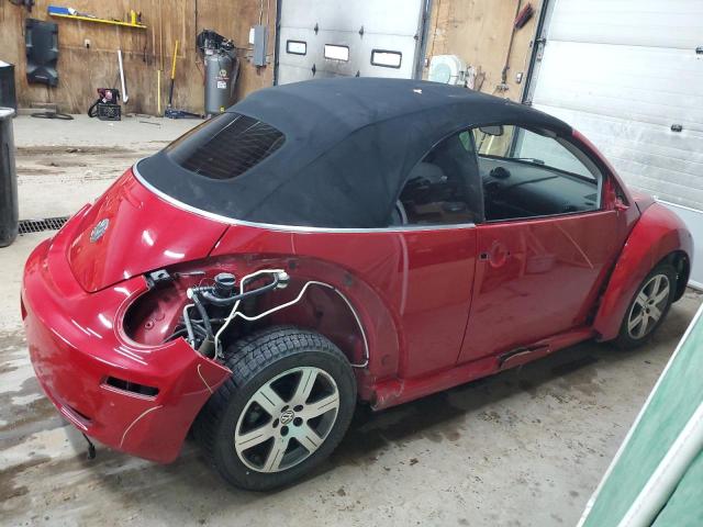 3VWRF31Y66M330188 - 2006 VOLKSWAGEN NEW BEETLE CONVERTIBLE OPTION PACKAGE 1 RED photo 3
