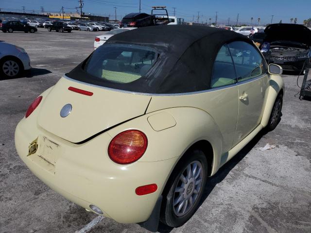 3VWCM31Y24M341441 - 2004 VOLKSWAGEN NEW BEETLE GLS YELLOW photo 4