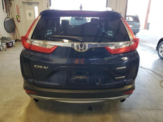 2HKRW2H99HH605766 - 2017 HONDA CR-V TOURING BLUE photo 6