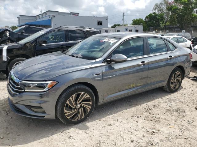 3VWGB7BU4KM227982 - 2019 VOLKSWAGEN JETTA SEL PREMIUM GRAY photo 1