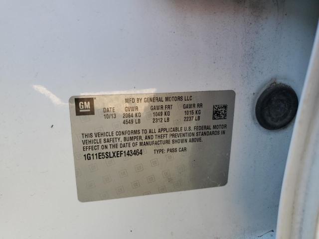 1G11E5SLXEF143464 - 2014 CHEVROLET MALIBU 2LT WHITE photo 13