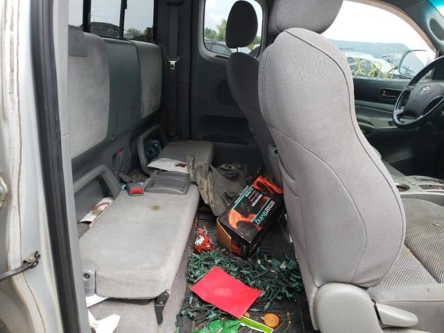 5TEUU42N05Z104694 - 2005 TOYOTA TACOMA ACCESS CAB ვერცხლისფერი ფოტო 10