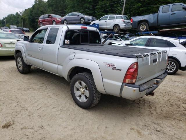 5TEUU42N05Z104694 - 2005 TOYOTA TACOMA ACCESS CAB ვერცხლისფერი ფოტო 2