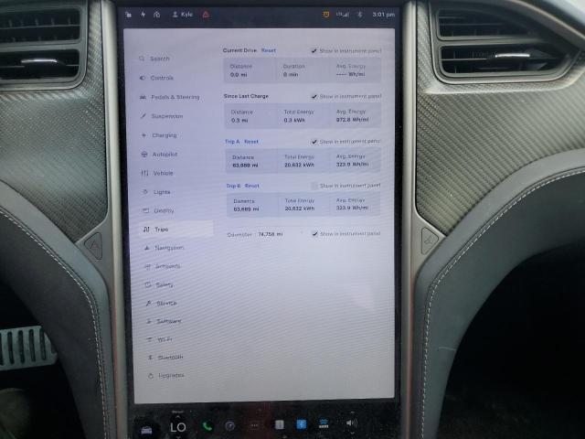 5YJSA1E42KF336826 - 2019 TESLA MODEL S Серебристый фото 9