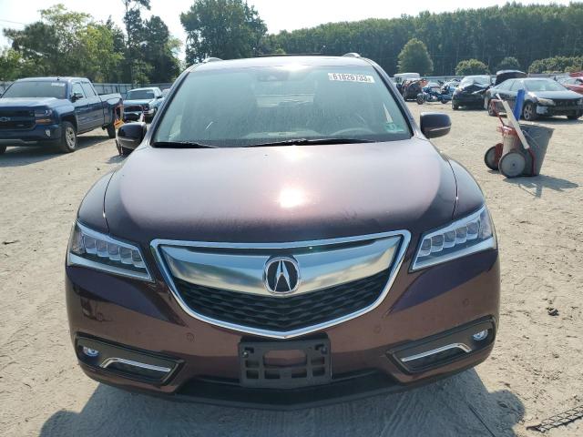 5FRYD4H90GB061036 - 2016 ACURA MDX ADVANCE MAROON photo 5