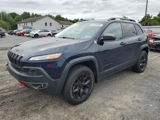 1C4PJMBS2GW183720 - 2016 JEEP CHEROKEE TRAILHAWK BLUE photo 1