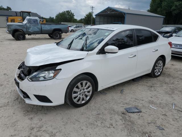 3N1AB7AP5KY361271 - 2019 NISSAN SENTRA S WHITE photo 1