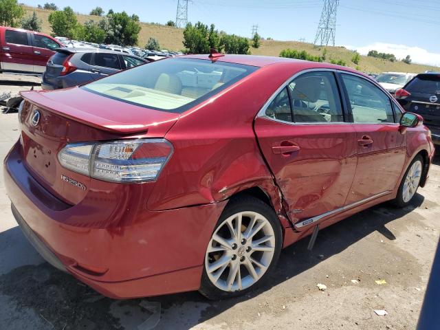 JTHBB1BA4A2001932 - 2010 LEXUS HS 250H RED photo 3