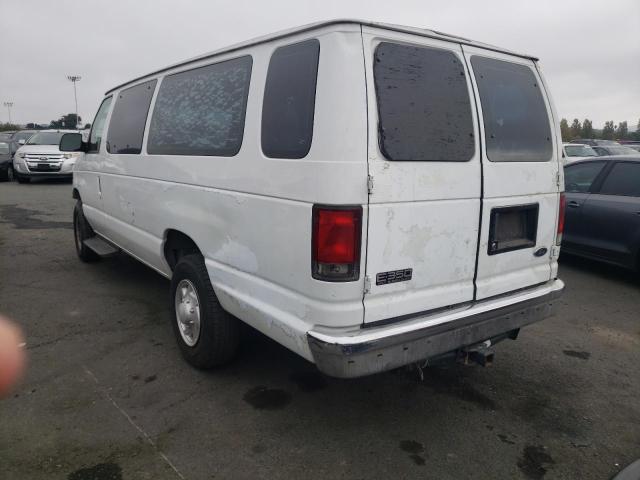 1FBSS31SX2HA84700 - 2002 FORD ECONOLINE E350 SUPER DUTY WAGON WHITE photo 3