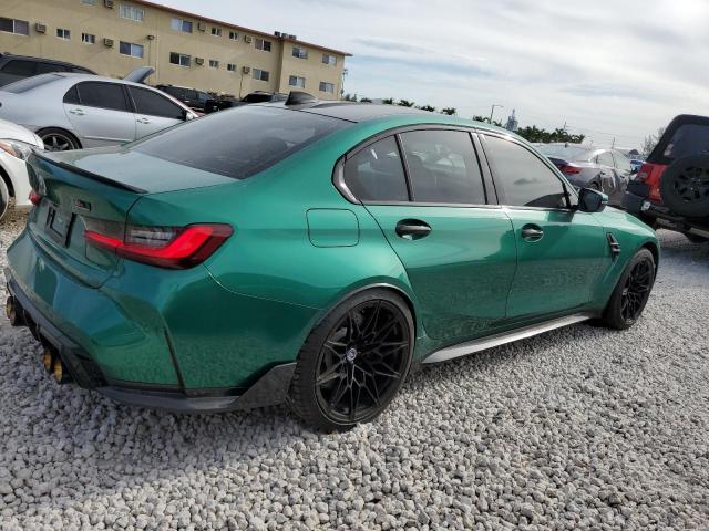 WBS33AY02NFL88764 - 2022 BMW M3 COMPETITION GREEN photo 3