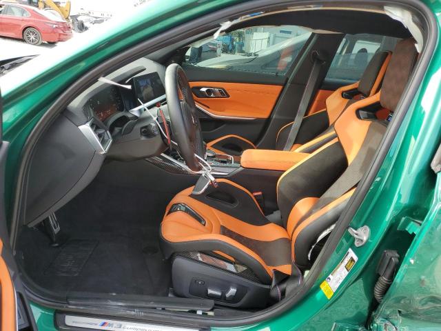 WBS33AY02NFL88764 - 2022 BMW M3 COMPETITION GREEN photo 7