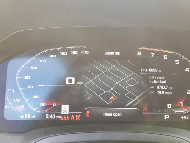 WBS33AY02NFL88764 - 2022 BMW M3 COMPETITION GREEN photo 9